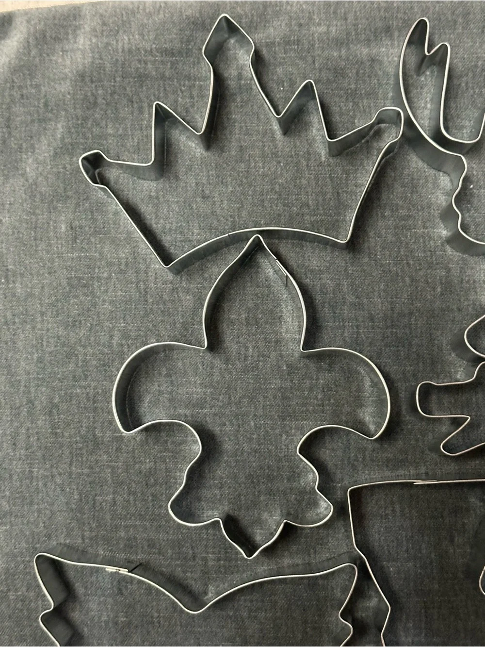 Louisiana Themed Set of 6 Metal Cookie Cutters